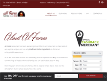 Tablet Screenshot of al-forno.com
